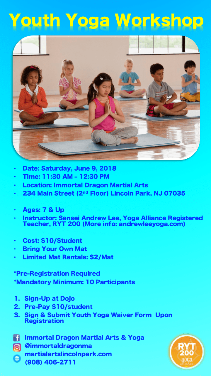 Flyer - IDMA Youth Yoga Wkshp FINAL